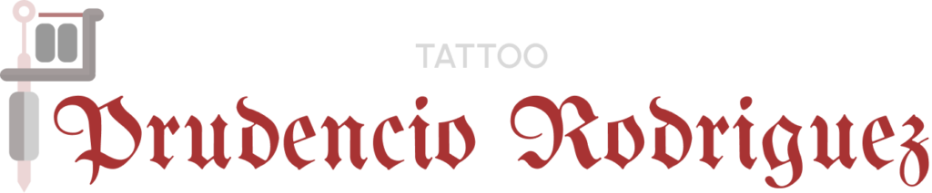 Logo Prudencio Rodriguez Tattoo, tatuajes y arte corporal